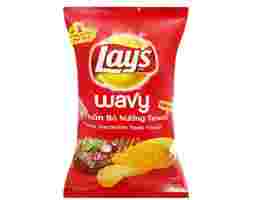 Snack Khoai Tây Wavy Vị Thăn Bò Nướng Texas 150g Lay's