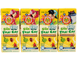 Lốc 4 Hộp Sữa Trái Cây Nhiệt Đới Kun