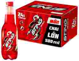 Thùng 24 Chai Nước Tăng Lực Đỏ 500ml Sting
