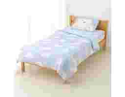 HÓME CÓORDY - Chăn Dệt Kim Làm Mát Họa Tiết Gấu Bắc Cực Màu Xanh 140X190cm DA22