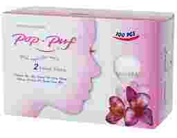 Pop-Puf - Bông Trang Điểm 2 Công Dụng 100 Miếng