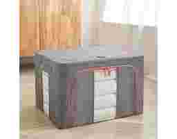Mai Ánh - Ma Túi Đựng Chăn Màn Khung Sắt Xám 60x42x40cm