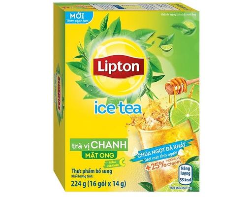 Trà Chanh Lipton Hòa Tan Tươi Mát - 16 gói x 12g Lipton