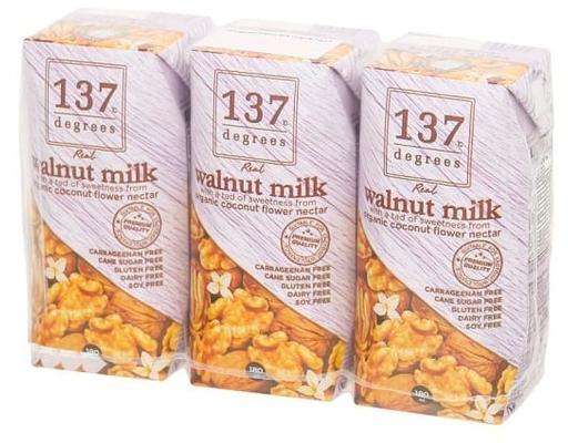 Lốc 3 Hộp Sữa Hạt Óc Chó Nguyên Chất 137 Degrees 180ml 137 Degrees