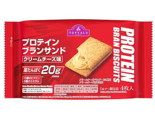 Thực Phẩm Bổ Sung Bánh Quy Nguyên Cám Vị Kem Phô Mai - 72g (4 Miếng) TOPVALU