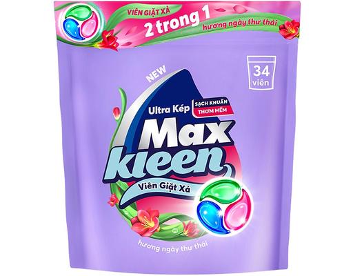 Viên Giặt Xả 2In1 Hương Ngày Thư Thái - 34 Viên x 15g Maxkleen