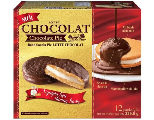 Bánh Socola Pie 340g Lotte Chocolate