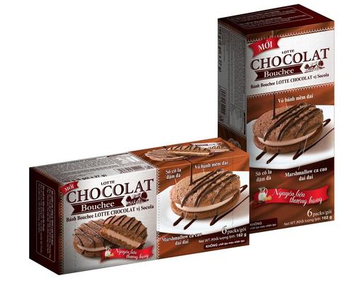 Bánh Bouchee Vị Socola 162g Lotte Chocolatee