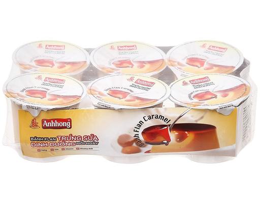 Lốc 6 Hũ Bánh Flan 100g Ánh Hồng