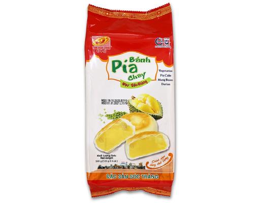 Bánh Pía Chay Đậu xanh - Sầu riêng 400g Tân Huê Viên