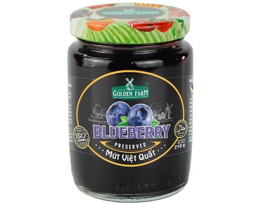 Mứt Việt Quất Jam Blueberry 210g Golden Farm