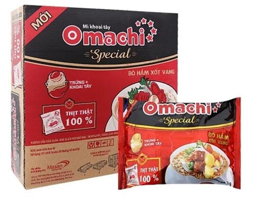Thùng 30 Gói Mì Special Bò Xốt Vang 92g - 03254752 Omachi