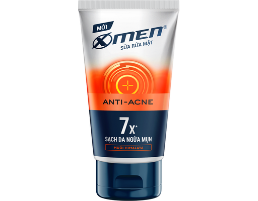 Sữa Rửa Mặt Cho Nam Sach Da Ngừa Mụn Anti-Acne 100g X-Men