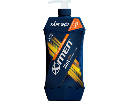 Tắm Gội Hương Nước Hoa Fire 12H Thơm Lâu Sạch Sâu 900g X-Men
