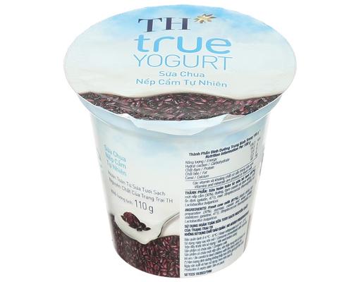 Sữa Chua Ăn Nếp Cẩm Tự Nhiên 110g TH True Milk