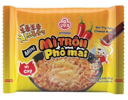 Thùng 30 Gói Mì Trộn Mini Phô Mai Vị Cay 80g - 09588394 Otoki