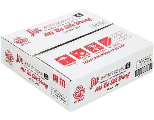 Thùng 30 Mì Jin Bò Sốt Vang 80g - 09588400 Otoki
