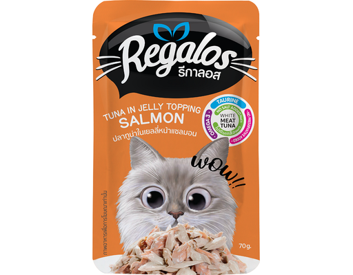 Thức Ăn Cho Mèo Vị Cá Ngừ Cá Hồi 70g Regalos