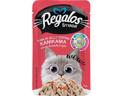 Thức Ăn Cho Mèo Vị Cá Ngừ Và Thanh Cua 70g Regalos