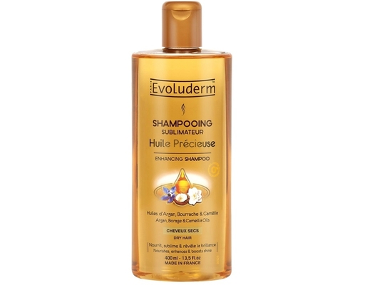 Dầu Gội Tinh Dầu Quý Hiếm Cho Tóc Khô Enhancing Shampoo 400ml Evoluderm