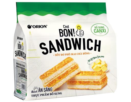 Bánh Sandwich C'est Bon Sốt Bơ Phô Mai Chà Bông 150g Orion