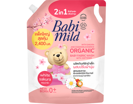 Nước Giặt Xả White Sakura 2400ml Babi Mild