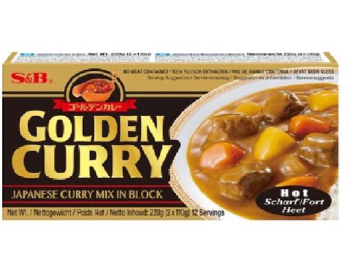 Viên Xốt Cari Golden Curry Mix Hot 220g S&B