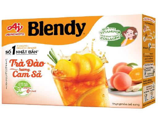 Trà Đào Hương Cam Sả 8 gói x 11g Blendy
