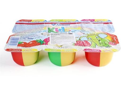 Pho Mát Sữa Chua Hoa Quả Kids Mix Premium 6 x 50g Bauer