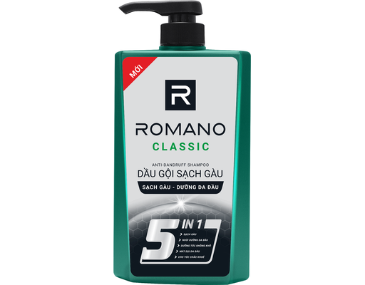 Dầu Gội Sạch Gàu Classic 650g ROMANO