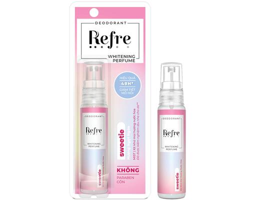 Xịt Khử Mùi Whitening Perfume Hương Ngọt Ngào Sweetie 30ml Refre