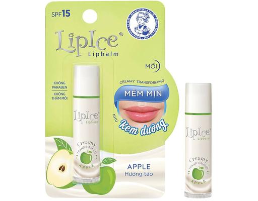Son Dưỡng Môi Không Màu Chuyển Kem Mịn Hương Táo 4.3g LipIce
