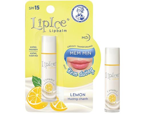 Son Dưỡng Môi Không Màu Chuyển Kem Mịn Hương Chanh 4.3g LipIce