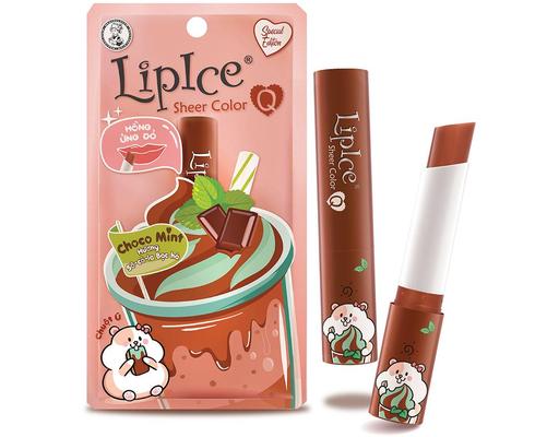 Son Dưỡng Có Màu Tự Nhiên Sheer Color Q Choco Mint Hương Socola Bạc Hà Màu Hồng Ửng Đỏ 2.4g LipIce