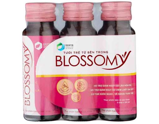 Nước Uống Đẹp Da Cải Thiện Sức Khỏe Lốc 3 Chai x 50ml Blossomy