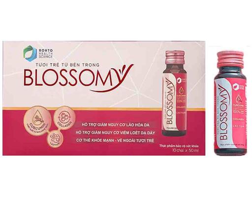 Nước Uống Đẹp Da Cải Thiện Sức Khỏe Hộp 10 Chai x 50ml Blossomy