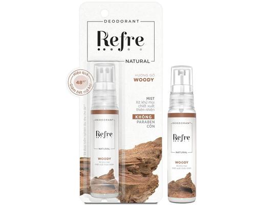 Xịt Khử Mùi Ngăn Tiết Mồ Hôi Hương Gỗ Woody 30ml Refre