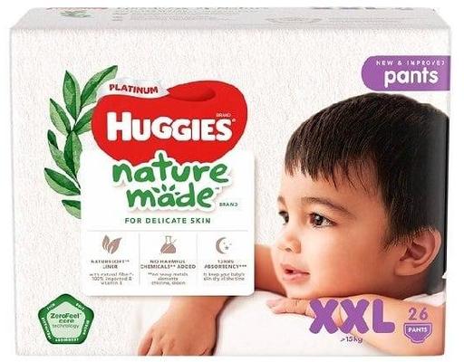 Huggies Tã Quần Platinum Nature Made XXL26 Cho Bé Trên 15kg 26 Miếng