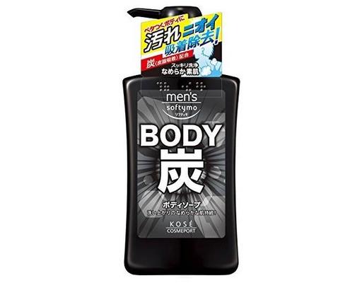 Sữa Tắm Nam Softymo Than Hoạt Tính 550ml Kosé