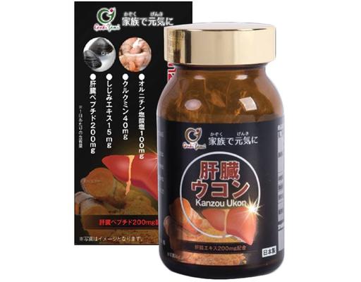 Thực Phẩm Bảo Vệ Sức Khỏe Viên Uống Bổ Gan KANZOU UKON - Hộp 90 Viên Genkifami