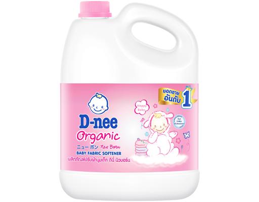 Nước Xả Mềm Quần Áo Em Bé Màu Hồng 2.8L D-nee