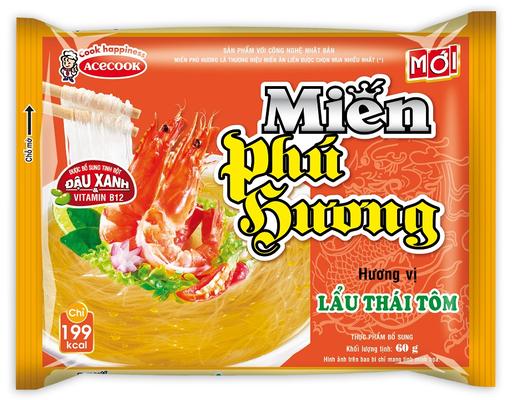 Miến Phú Hương Vị Lẩu Thái Tôm Gói 63G ACECOOK