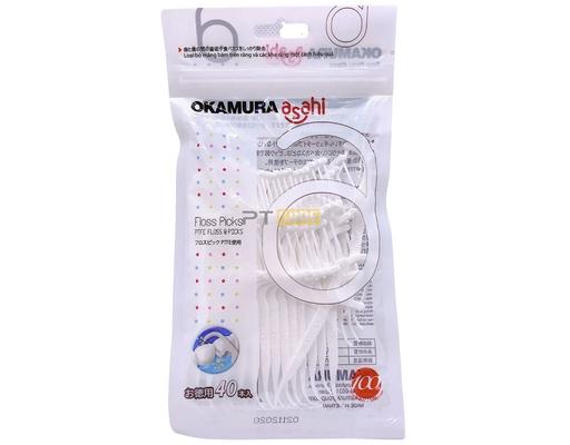 Tăm Chỉ Kẽ Răng AS-503-40P 40 Cây Okamura