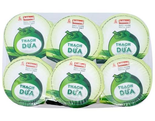 Lốc 6 Thạch Dừa 6 x 90g Ánh Hồng
