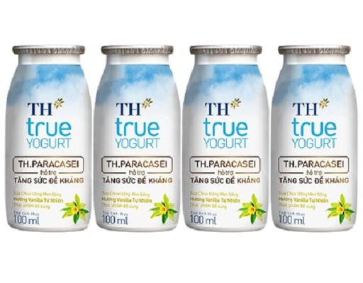 Sữa Chua Uống Men Sống 4 x 100ml TH True Yogurt