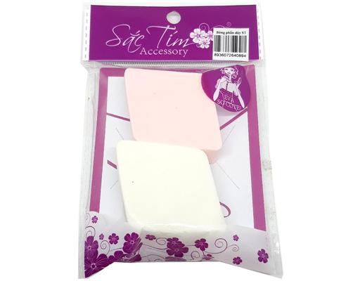 Bông Phấn Dày 2 Miếng Sắc Tím