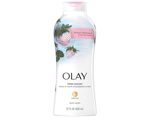 Sữa Tắm Hương Dâu Trắng Và Bạc Hà Tươi Mát Strawberry And Mint 650ml OLAY