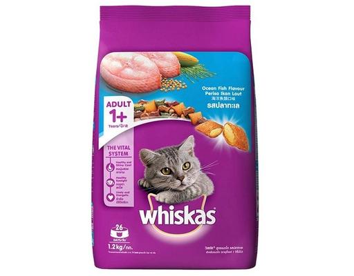 Thức Ăn Dạng Hạt Cho Mèo Trưởng Thành Vị Cá Biển Pocket Ocean Fish 1.2kg Whiskas