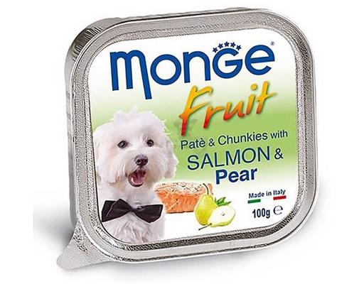 Pate Cho Chó Vị Cá Hồi Và Lê 324C 100g Monge