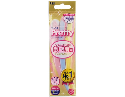 Dao Cạo Lông Mặt Pretty PVL-3P 3 Cây KAI